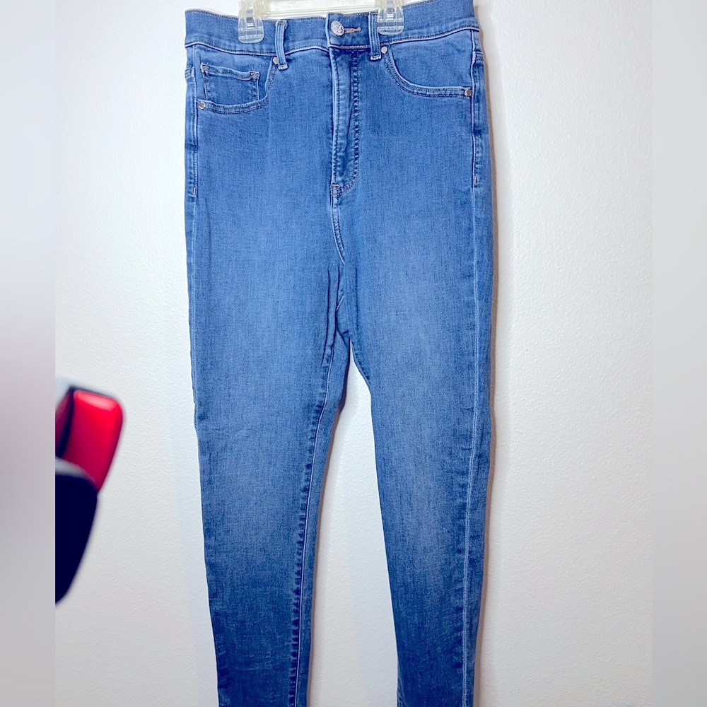 Express Skinny Super High Rise Classic Blue Women's Jeans